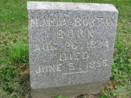 JOHNSON BURTON, MARIA - Audubon County, Iowa | MARIA JOHNSON BURTON 