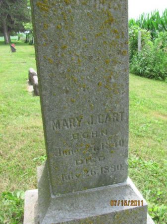 CART, MARY J. - Audubon County, Iowa | MARY J. CART 