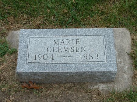 CLEMSEN, MARIE - Audubon County, Iowa | MARIE CLEMSEN 