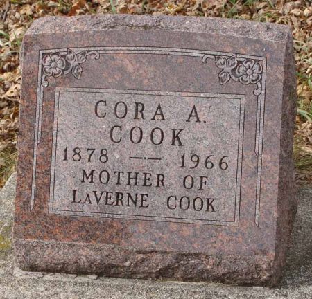 COOK, CORA A. - Audubon County, Iowa | CORA A. COOK 