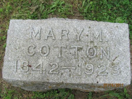 COTTON, MARY M. - Audubon County, Iowa | MARY M. COTTON 