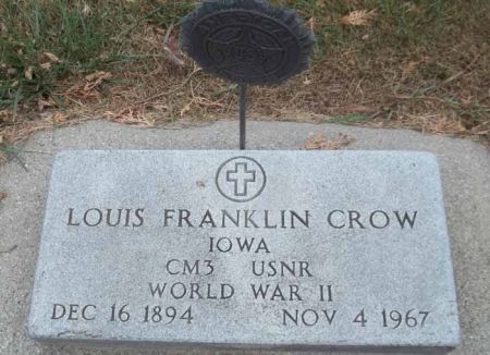 CROW, LOUIS FRANKLIN - Audubon County, Iowa | LOUIS FRANKLIN CROW 