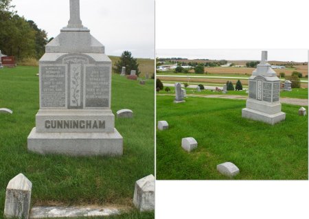 CUNNINGHAM, FAMILY MONUMENT - Audubon County, Iowa | FAMILY MONUMENT CUNNINGHAM 