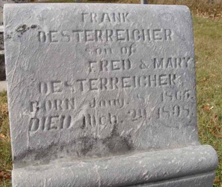 DESTERREICHER, FRANK - Audubon County, Iowa | FRANK DESTERREICHER 