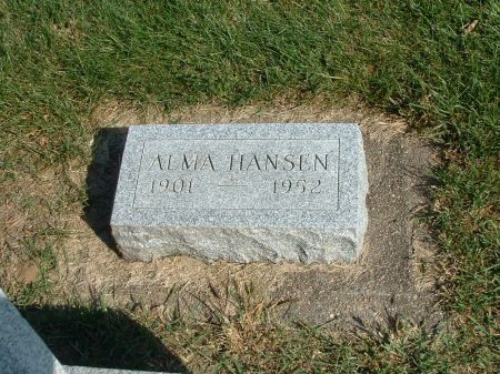 HANSEN, ALMA - Audubon County, Iowa | ALMA HANSEN 