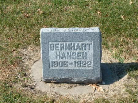 HANSEN, BERNHART - Audubon County, Iowa | BERNHART HANSEN 