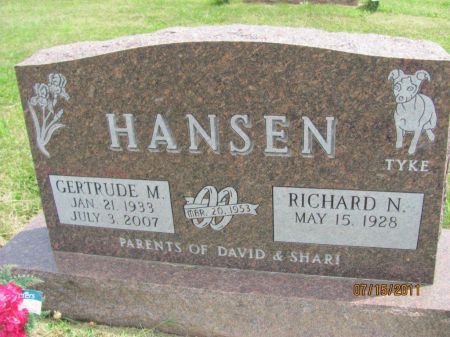 SYKES HANSEN, GERTRUDE M. - Audubon County, Iowa | GERTRUDE M. SYKES HANSEN 