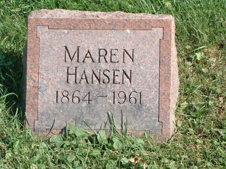 HANSEN, MAREN - Audubon County, Iowa | MAREN HANSEN 