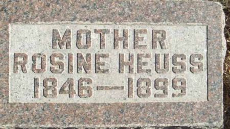 PFANSHILLING HEUSS, ROSINA - Audubon County, Iowa | ROSINA PFANSHILLING HEUSS 