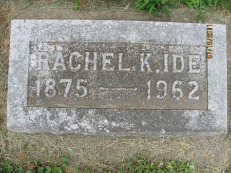 IDE, RACHEL K. - Audubon County, Iowa | RACHEL K. IDE 