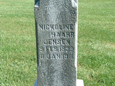 HAAHR JENSEN, NICKOLINE - Audubon County, Iowa | NICKOLINE HAAHR JENSEN 