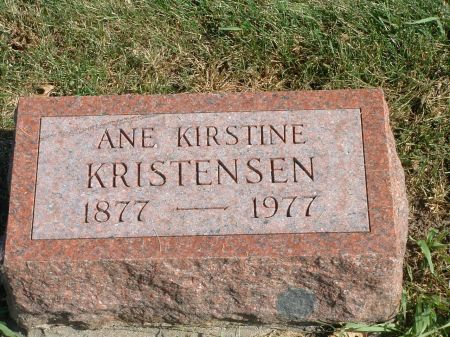 KRISTENSEN, ANE KIRSTINE - Audubon County, Iowa | ANE KIRSTINE KRISTENSEN 