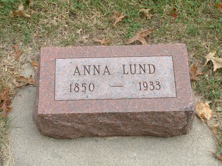 LUND, ANNA - Audubon County, Iowa | ANNA LUND 