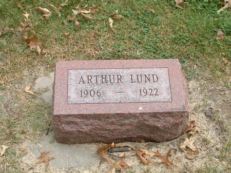 LUND, ARTHUR - Audubon County, Iowa | ARTHUR LUND 