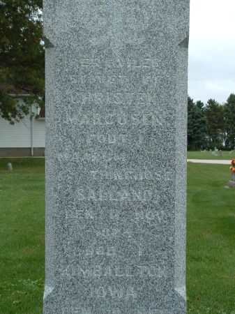 MARCUSEN, CHRISTEN - Audubon County, Iowa | CHRISTEN MARCUSEN 