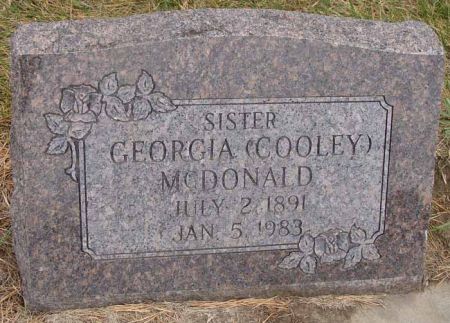 COOLEY MCDONALD, GEORGIA - Audubon County, Iowa | GEORGIA COOLEY MCDONALD 