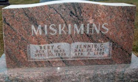 MISKIMINS, JENNIE G. - Audubon County, Iowa | JENNIE G. MISKIMINS 