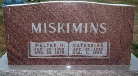 MISKIMINS, WALTER G. - Audubon County, Iowa | WALTER G. MISKIMINS 