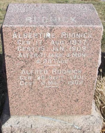 RUDNICK, ALBERTINE - Audubon County, Iowa | ALBERTINE RUDNICK 