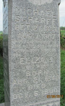 HODGES SCHARFF, ELIZA J. - Audubon County, Iowa | ELIZA J. HODGES SCHARFF 