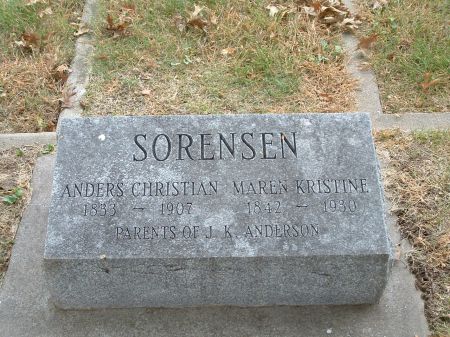 SORENSEN, MAREN KRISTINE - Audubon County, Iowa | MAREN KRISTINE SORENSEN 