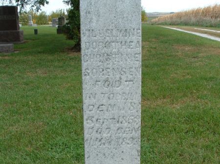 SORENSEN, WILHELMINE DOROTHEA CHRISTINE - Audubon County, Iowa | WILHELMINE DOROTHEA CHRISTINE SORENSEN 
