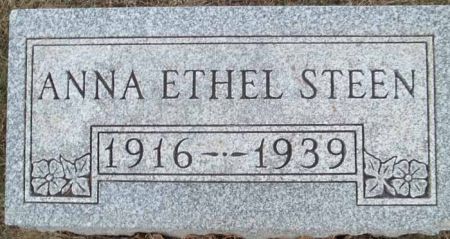 STEEN, ANNA ETHEL - Audubon County, Iowa | ANNA ETHEL STEEN 