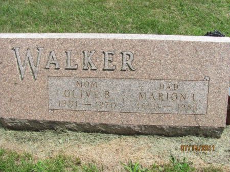 BAUMGARDNER WALKER, OLIVE B. - Audubon County, Iowa | OLIVE B. BAUMGARDNER WALKER 