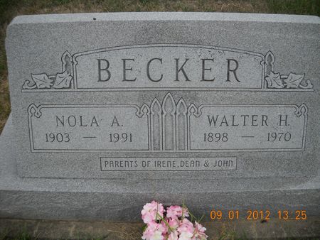 BECKER, WALTER HERMAN - Benton County, Iowa | WALTER HERMAN BECKER 