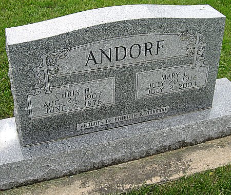 ANDORF, MARY I. - Black Hawk County, Iowa | MARY I. ANDORF 