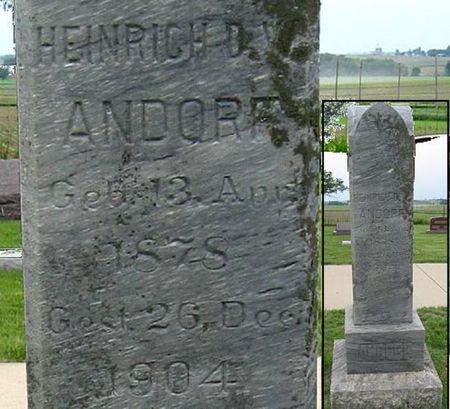 ANDORF, HEINRICH D. W. - Black Hawk County, Iowa | HEINRICH D. W. ANDORF 