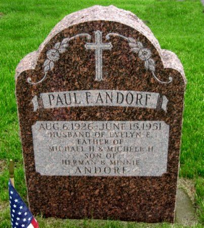 ANDORF, PAUL F. - Black Hawk County, Iowa | PAUL F. ANDORF 