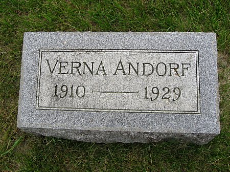 ANDORF, VERNA - Black Hawk County, Iowa | VERNA ANDORF 