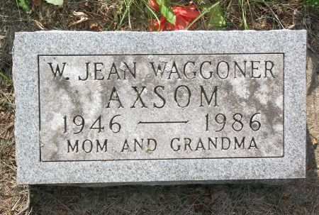 AXSOM, W. JEAN - Black Hawk County, Iowa | W. JEAN AXSOM 