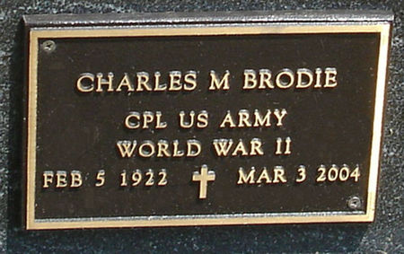 BRODIE - US ARMY, CHARLES M. - Black Hawk County, Iowa | CHARLES M. BRODIE - US ARMY 