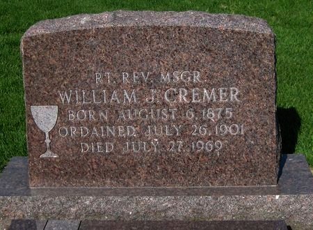 CREMER, WILLIAM J., RT REV MSGR - Black Hawk County, Iowa | WILLIAM J., RT REV MSGR CREMER 