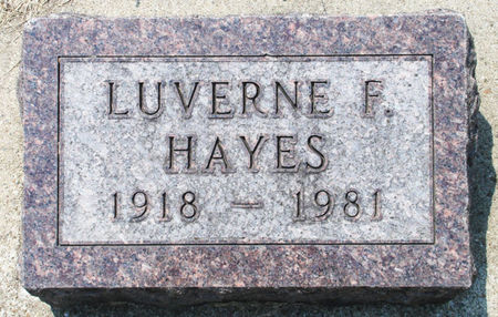 HAYES, LUVERNE F. - Black Hawk County, Iowa | LUVERNE F. HAYES 