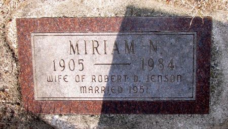 JENSON, MIRIAM N. - Black Hawk County, Iowa | MIRIAM N. JENSON 