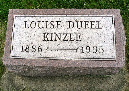 DUFEL KINZLE, LOUISE - Black Hawk County, Iowa | LOUISE DUFEL KINZLE 