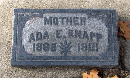 KNAPP, ADA E. - Black Hawk County, Iowa | ADA E. KNAPP 