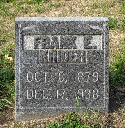 KRIDER, FRANK E. - Black Hawk County, Iowa | FRANK E. KRIDER 