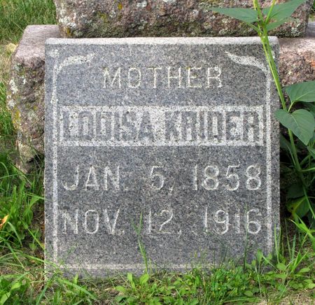 KRIDER, LOUISA - Black Hawk County, Iowa | LOUISA KRIDER 