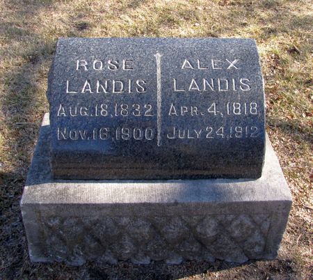 LANDIS, ROSE - Black Hawk County, Iowa | ROSE LANDIS 