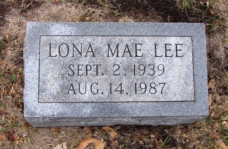 LEE, LONA MAE - Black Hawk County, Iowa | LONA MAE LEE 