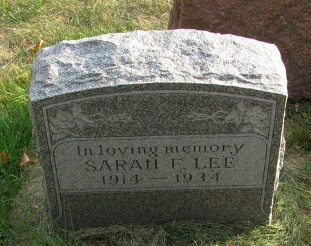 LEE, SARAH F. - Black Hawk County, Iowa | SARAH F. LEE 