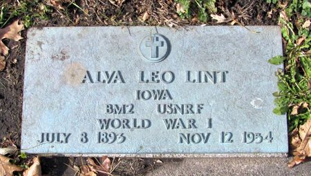 LINT, ALVA LEO - Black Hawk County, Iowa | ALVA LEO LINT 