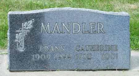 FRANK MANDLER, CATHERINE - Black Hawk County, Iowa | CATHERINE FRANK MANDLER 