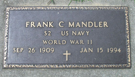MANDLER - US NAVY, FRANK C. - Black Hawk County, Iowa | FRANK C. MANDLER - US NAVY 