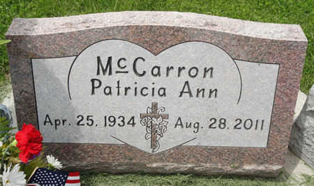 OWENS MCCARRON, PATRICIA ANN - Black Hawk County, Iowa | PATRICIA ANN OWENS MCCARRON 