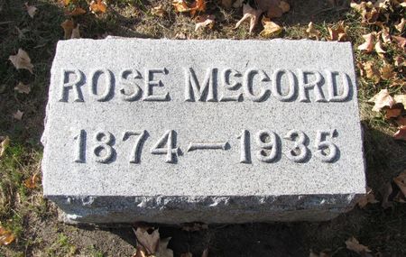 MCCORD, ROSE - Black Hawk County, Iowa | ROSE MCCORD 